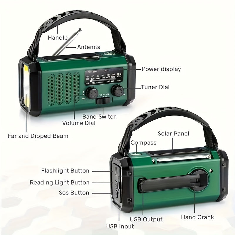Notfallradio mit 10.000mAh Powerbank