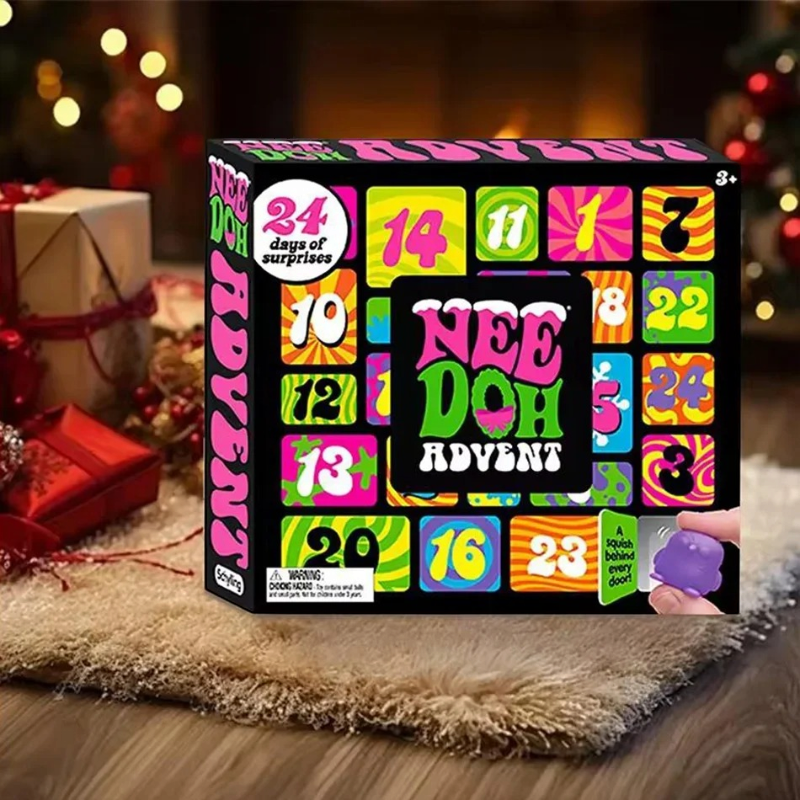 NeedohAdvent - 24-Tage-Adventskalender mit verschiedenen weichen Anti-Stress-Spielzeugen