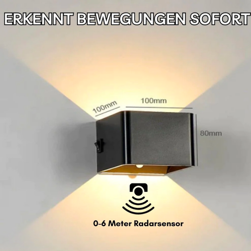 Lumos - Kabellose LED-Wandlampe für Innenbeleuchtung mit Sensor