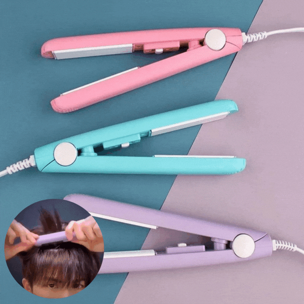Sleek - Mini Haarglätter mit Keramikplatten für Locken