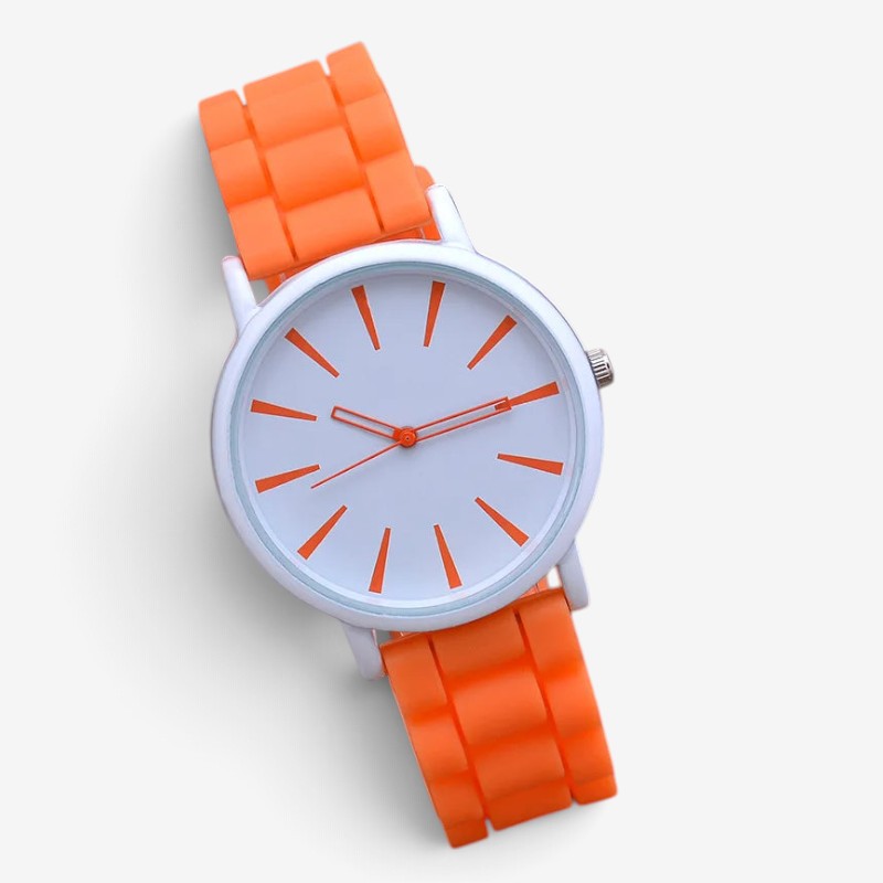 Dialvex - Armbanduhr mit minimalistischem Zifferblatt und Silikonarmband