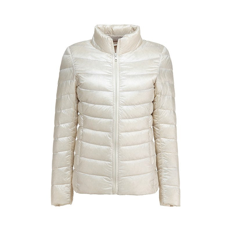 Quilzipper - Damenjacke mit Steppmuster und elastischen Bündchen