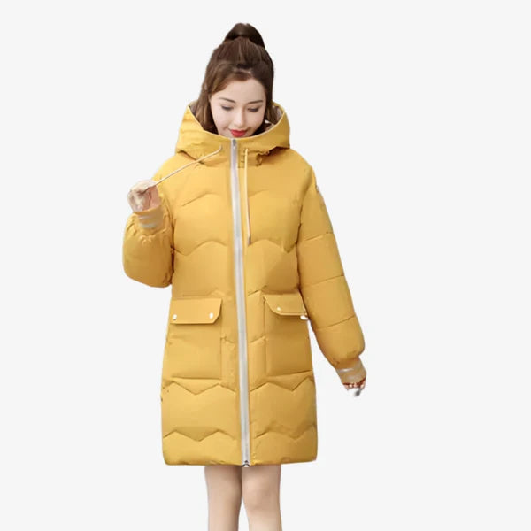 Lieke – Langärmlige Kapuzenjacke mit Taschen und Reißverschluss