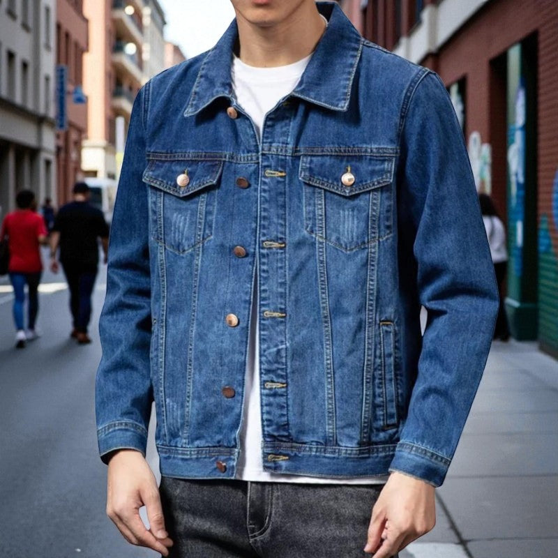 Gaston – Langärmlige Jacke mit Knöpfen und Taschen