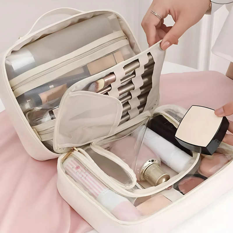 Kosmetiktasche Organizer doppelseitig aufklappbar
