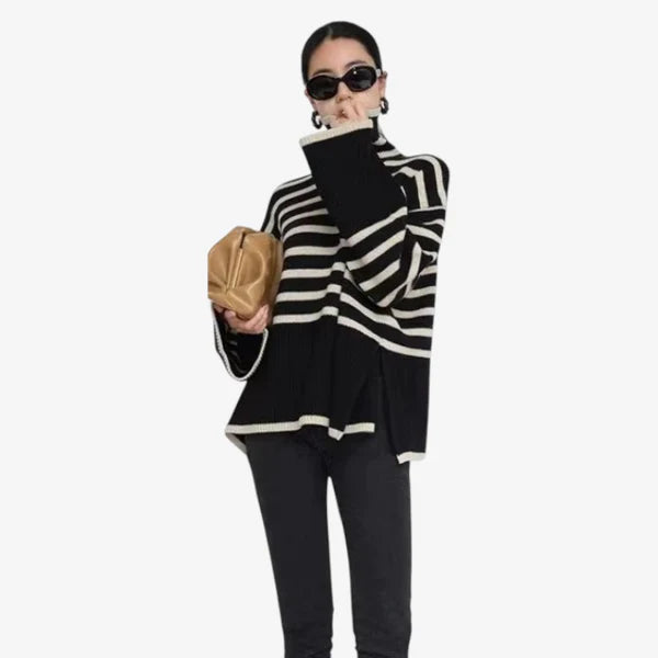 Noor – Oversize-Pullover mit langen Ärmeln und Rollkragen