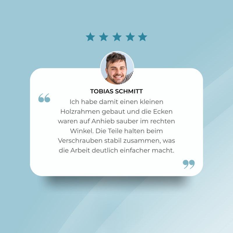1+1 Gratis | Preciso - Edelstahl-Winkelzwingen für präzise Ecken
