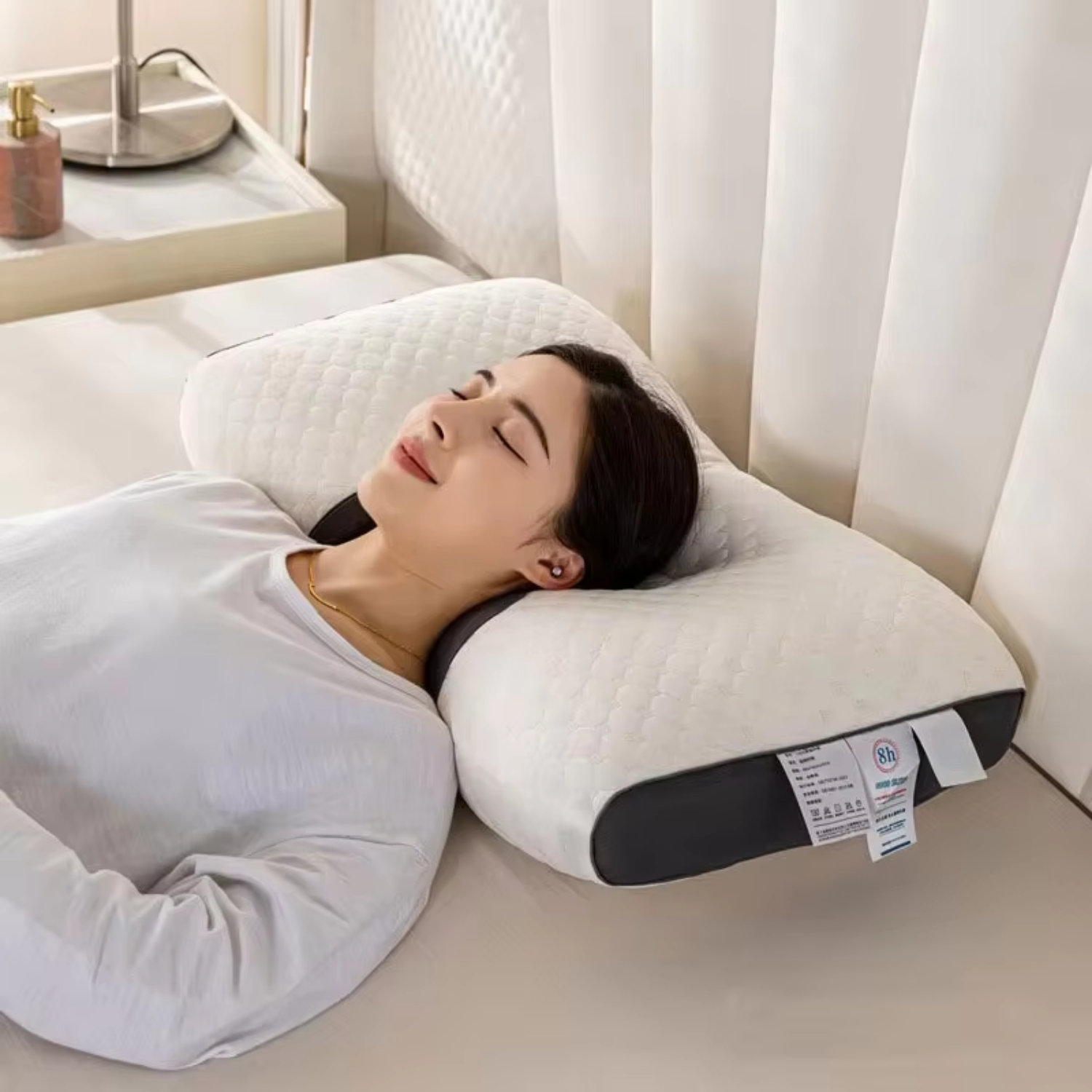 Orthopädisches Nackenkissen ergonomisch mit Memory-Schaum