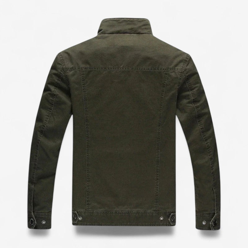 Gilberto – Langen Ärmeln Jacke mit Reißverschluss und Taschen