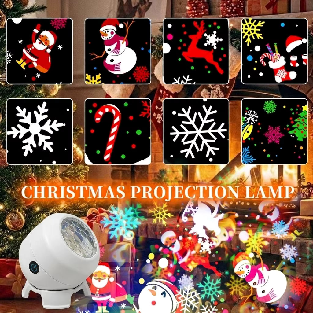 Yulebeam - Weihnachts-Projektorlicht mit 360° Schneeflockenprojektion