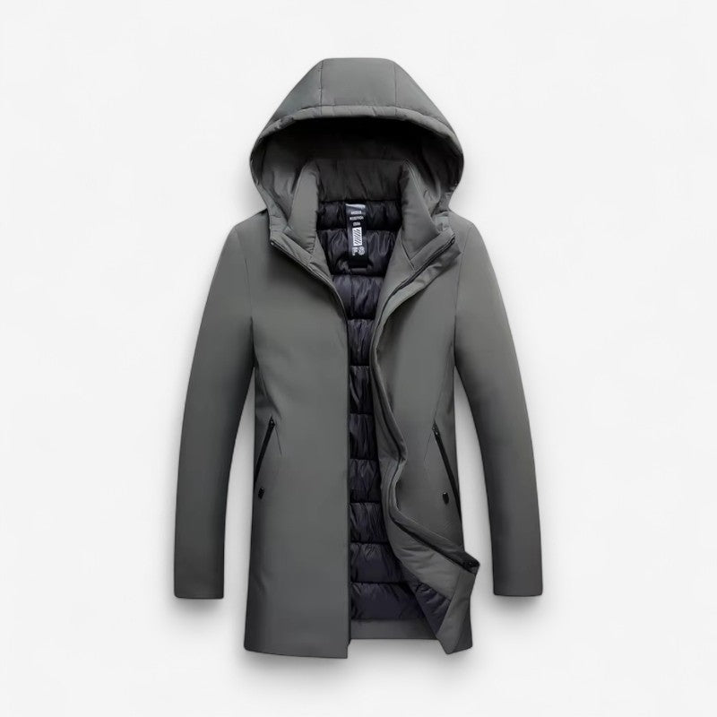 David - Gepolsterte Jacke mit Langarmen und Verstellbarer Kapuze