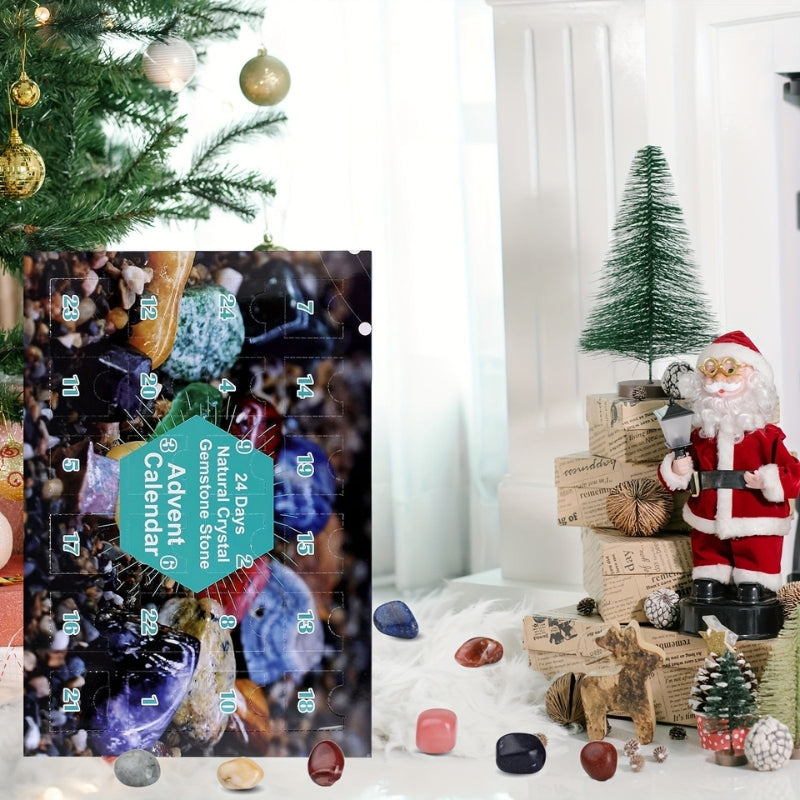 Adventgems - Adventskalender mit Natürlichen Steinen für Weihnachten