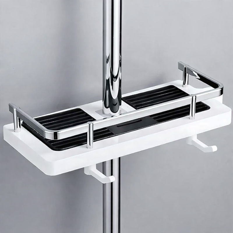 Verstellbares Duschregal ohne Bohren mit rostfreiem Design
