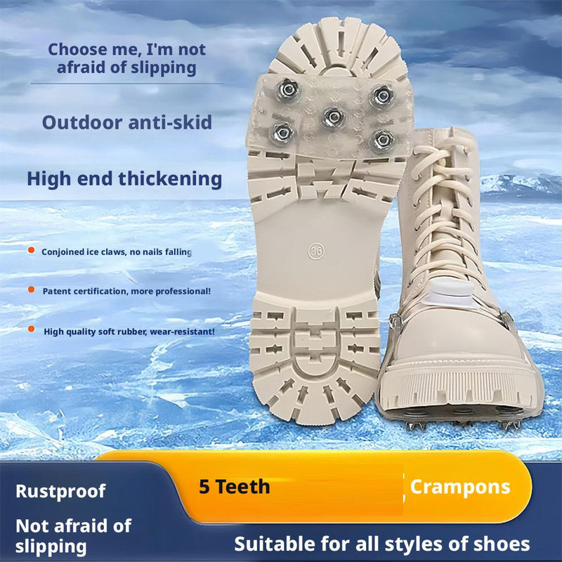 Anti-Rutsch Schuhspikes mit sicherem Halt auf Eis und Schnee