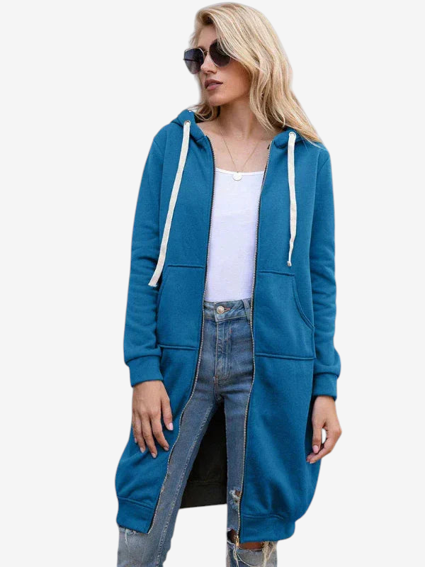Jackora - Lange Kapuzenjacke mit weiter Passform