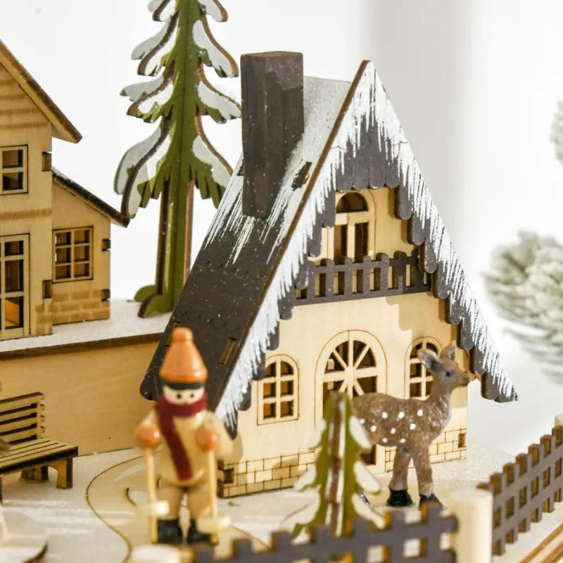 Noelglow - Adventskalender mit LED-Licht und Hausdesign