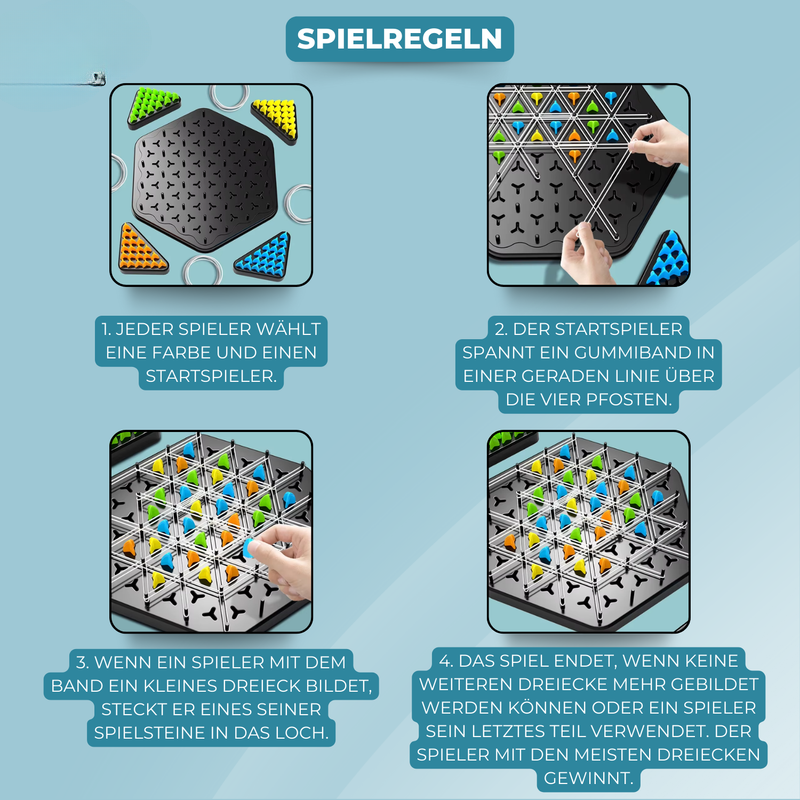 Chainix - Ketten-Dreieck-Schachspiel für strategisches Denken