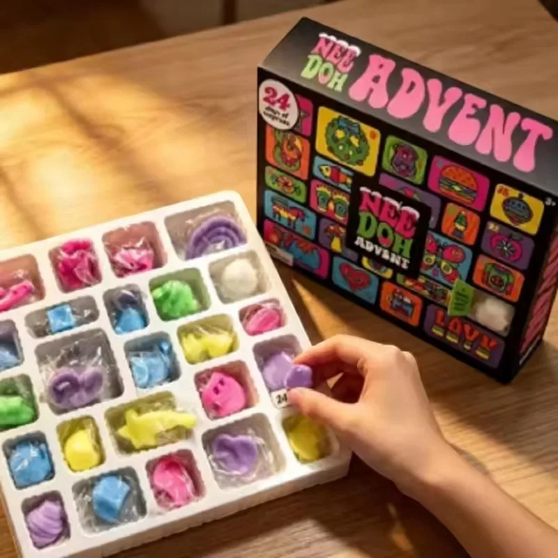 NeedohAdvent - 24-Tage-Adventskalender mit verschiedenen weichen Anti-Stress-Spielzeugen