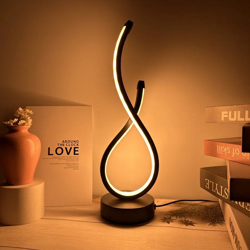 Dimmbare LED Tischlampe 3 Lichtfarben modernes Design