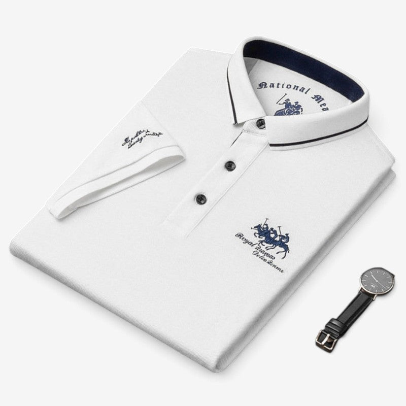 Polnex - Herren-Poloshirt mit kurzen Ärmeln und Knopfleiste