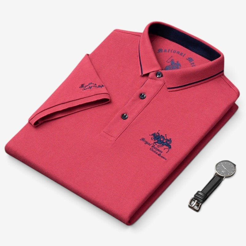 Polnex - Herren-Poloshirt mit kurzen Ärmeln und Knopfleiste