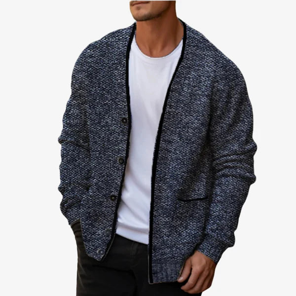 Sjoerd – Langarm-Cardigan mit Knöpfen und Taschen