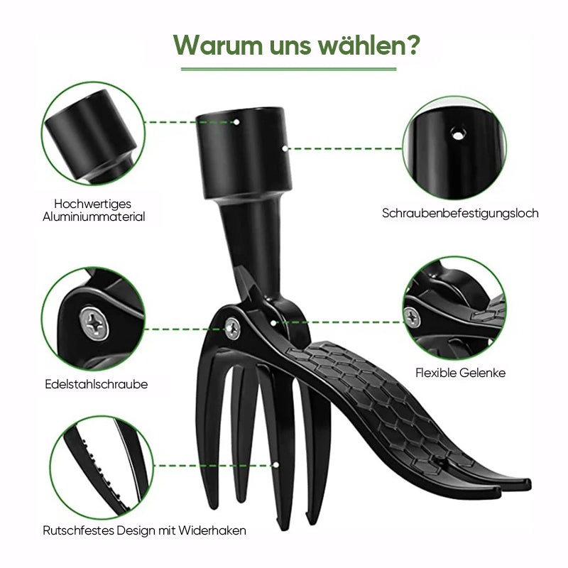 Unkrautstecher mit Wurzelentfernung & Rückenschonendem Design