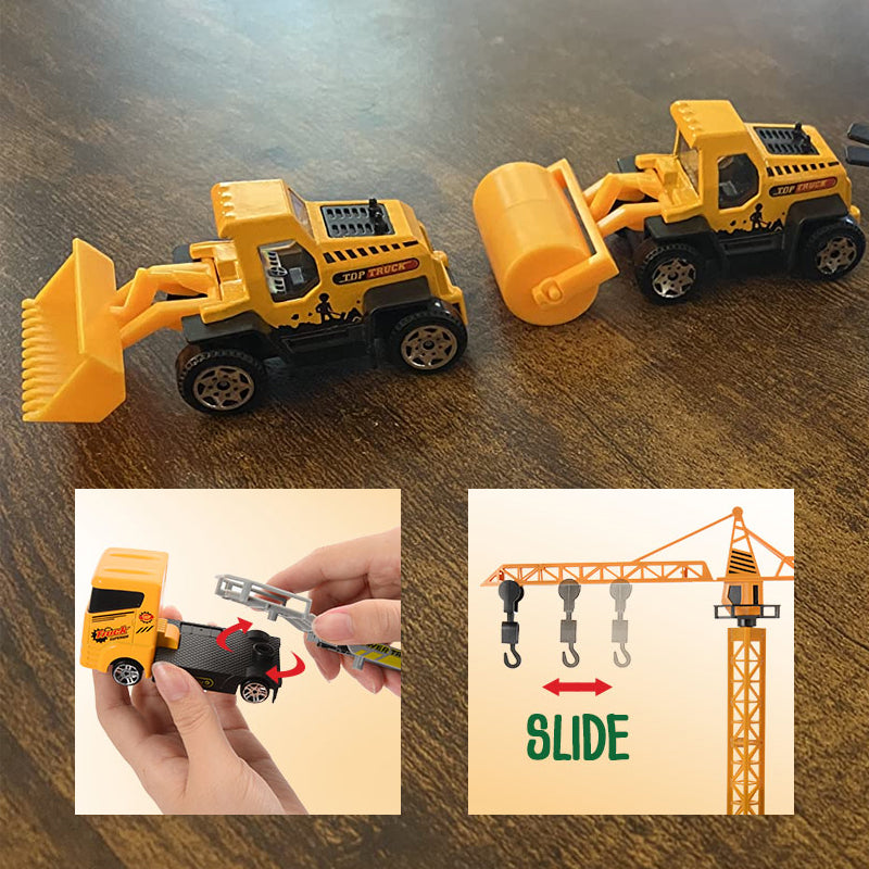 Buildvent - Adventskalender mit Baufahrzeugen und Spielbrett
