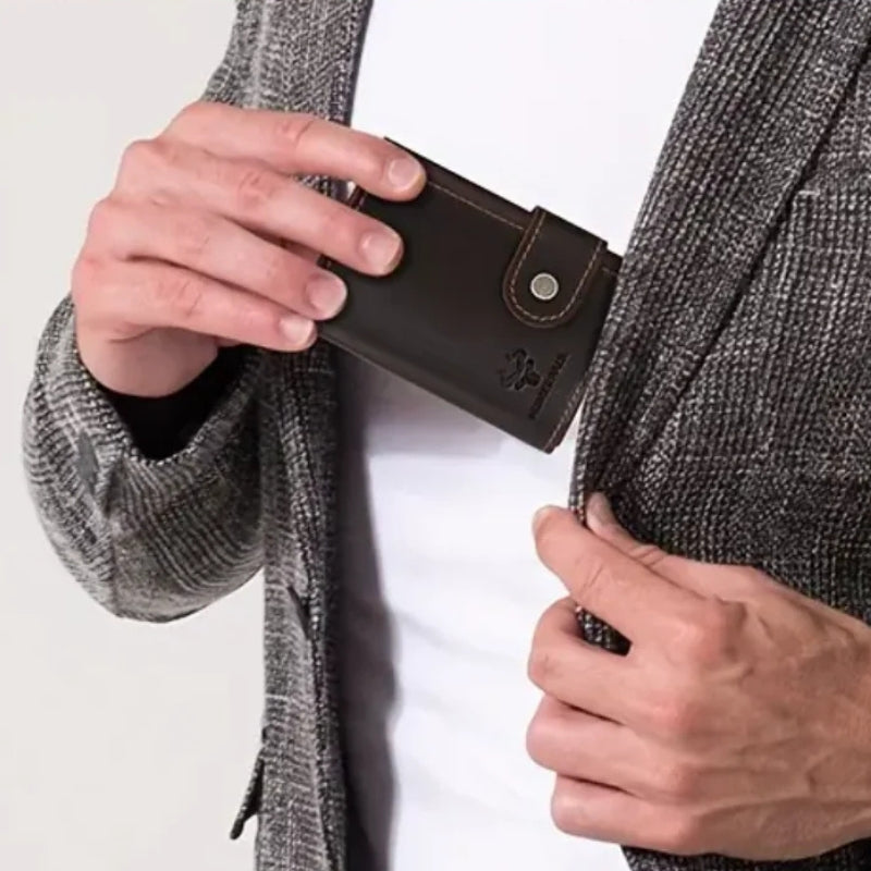 Allen – RFID-Kartenhalter mit schlanker Form und Knopfverschluss