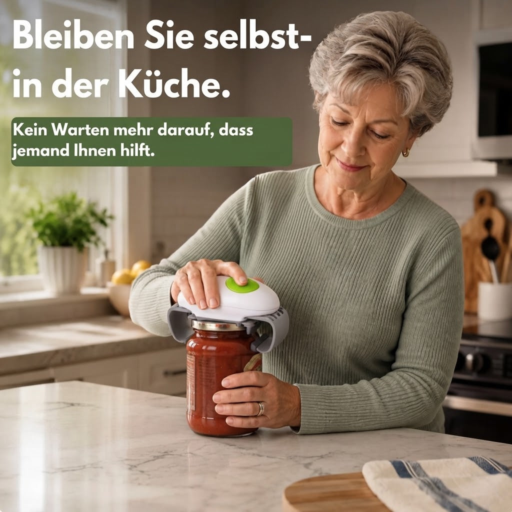 Jarvox - Automatischer Dosen- und Glasöffner mit Ein-Knopf-Bedienung
