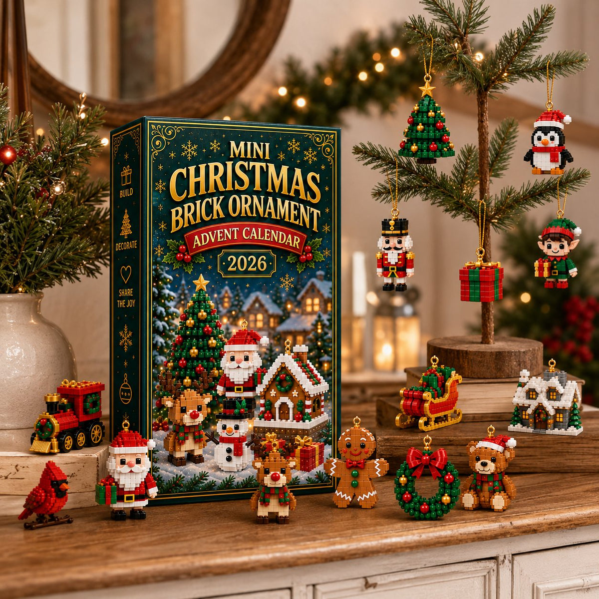 Buildmas - Adventskalender mit 24 Mini-Baufiguren