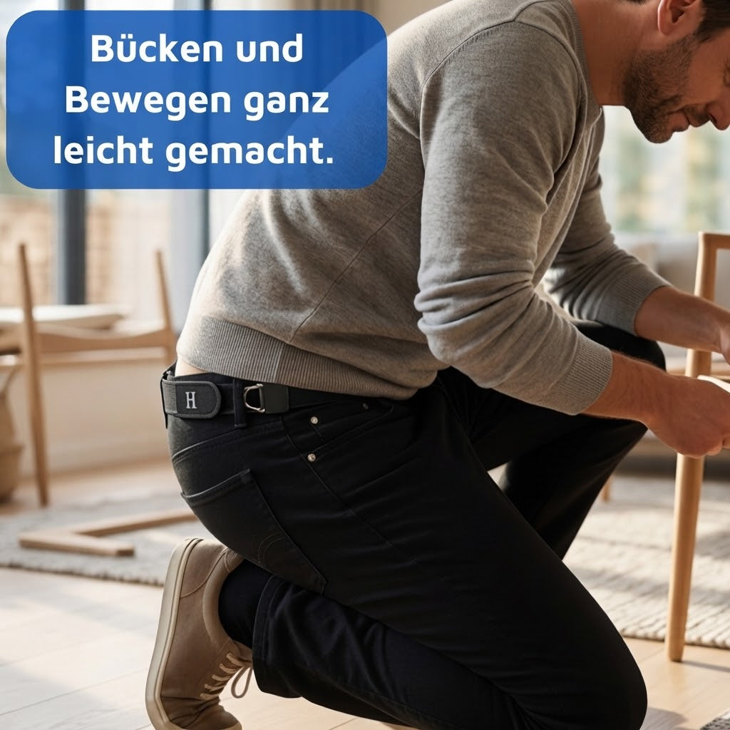 Beltzen - Elastischer Gürtel ohne Schnalle für unsichtbaren Halt