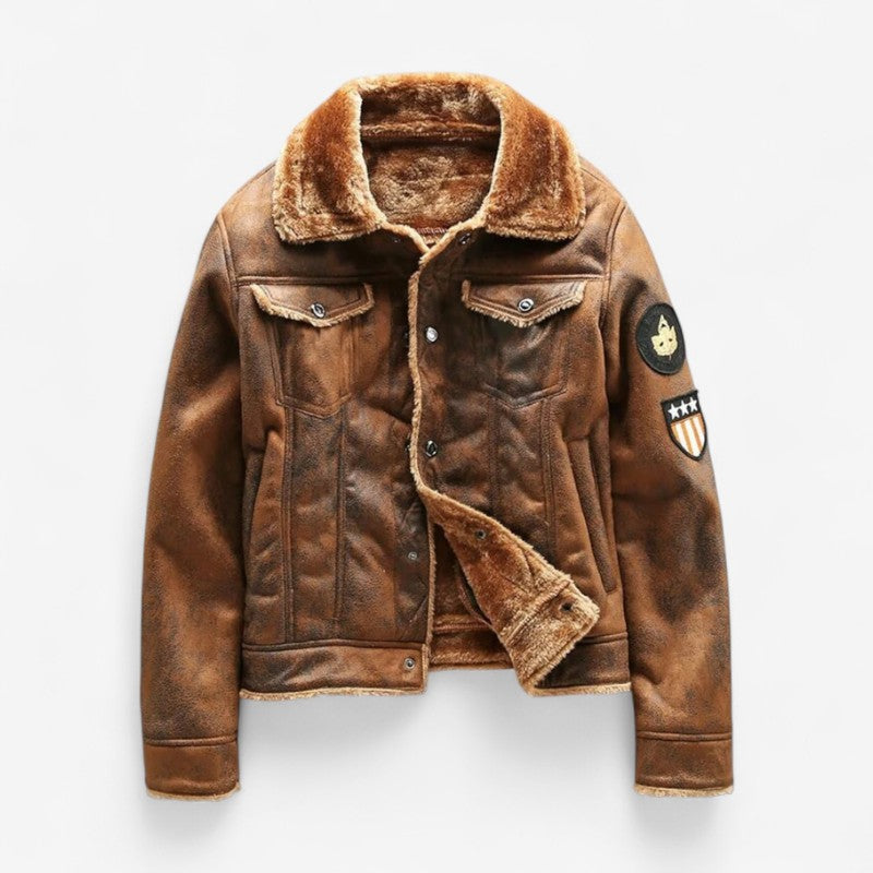 Christian – Langärmlige Jacke mit Fleecefutter und Taschen