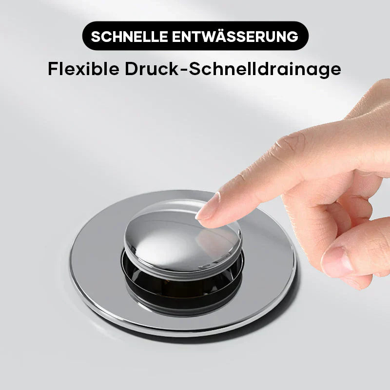 Abflussfilter Edelstahl mit Haarfänger & Geruchsverschluss