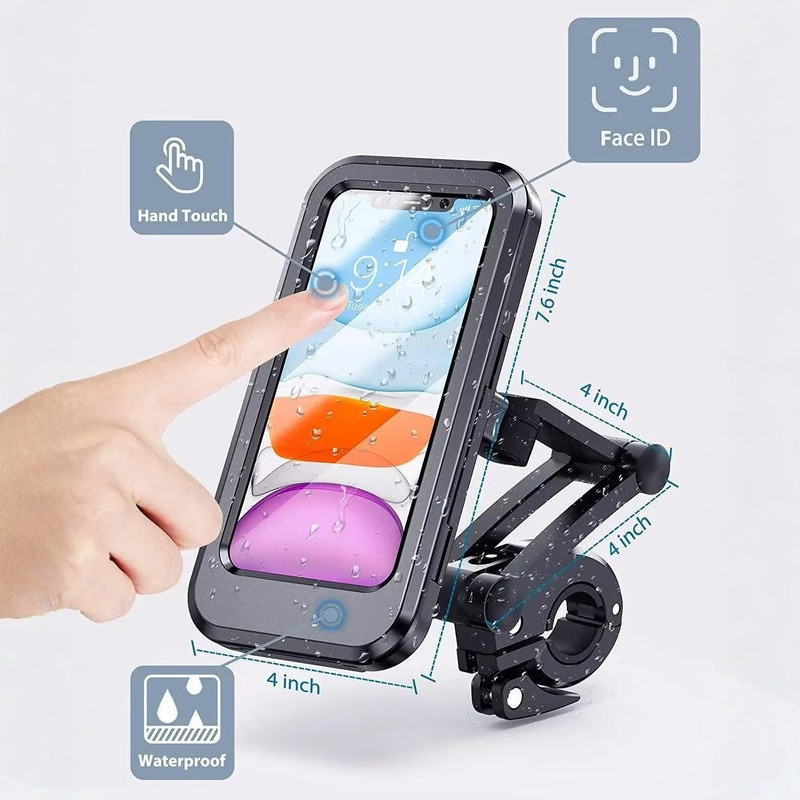 Fahrrad Handyhalter wasserdicht mit 360° Drehung