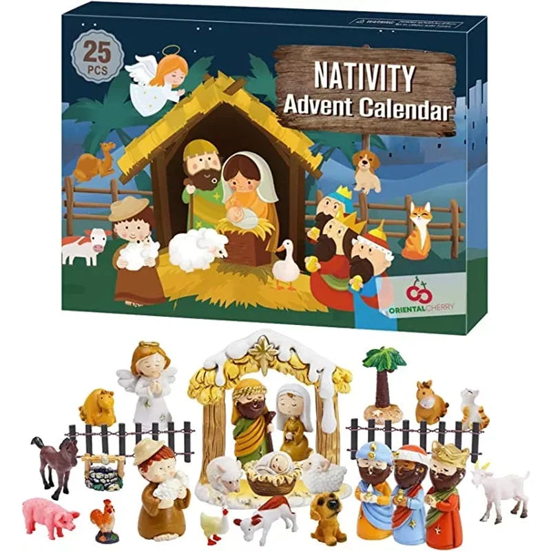 Nativcount - Adventskalender mit 24 Krippenfiguren