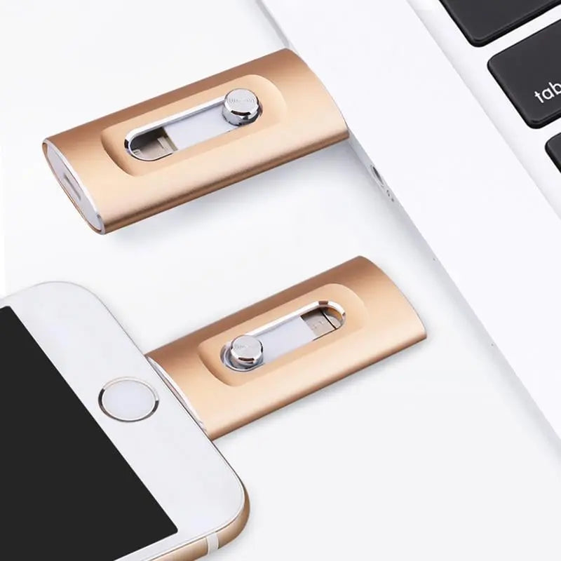 FlashLink – 3-in-1 USB-Stick für iPhone, Android & PC
