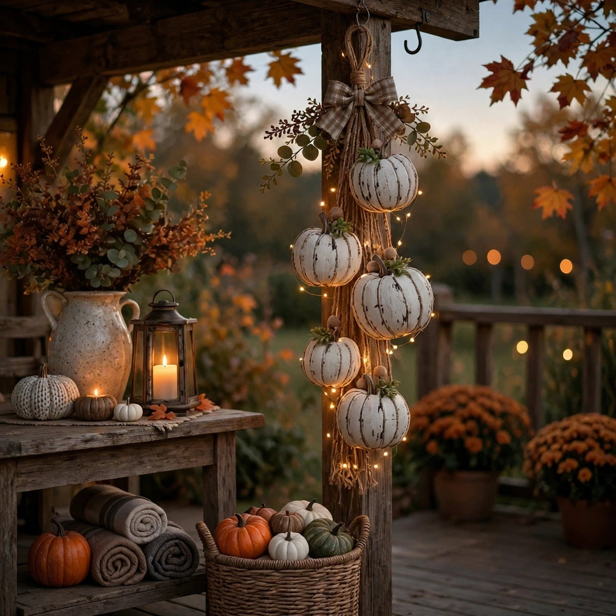 Hallowreath - LED-Kürbiskranz für die Halloween-Dekoration