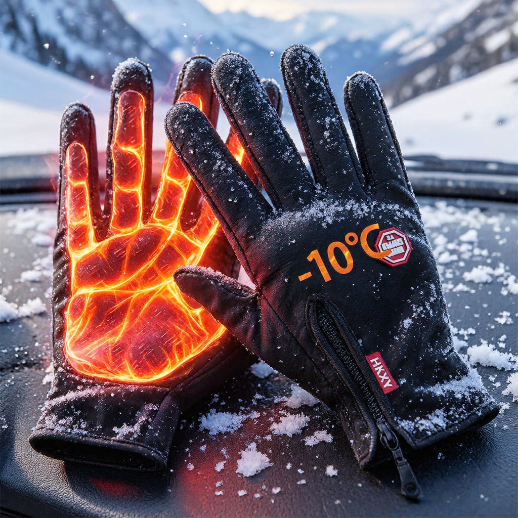 Heatgrip - Elektrisch beheizbare Touchscreen-Handschuhe mit Fleece