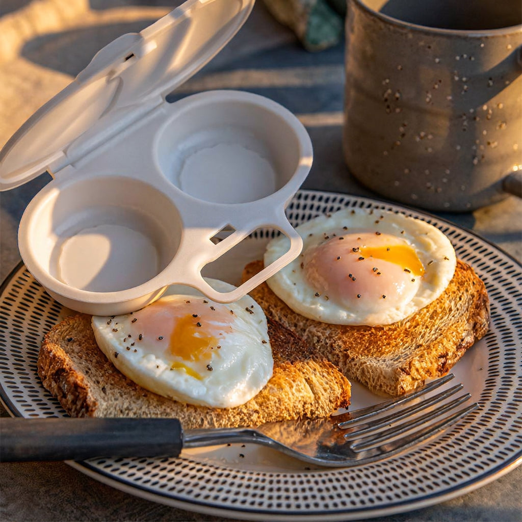 Eggzap - Mikrowellen-Eierkocher für zwei Eier