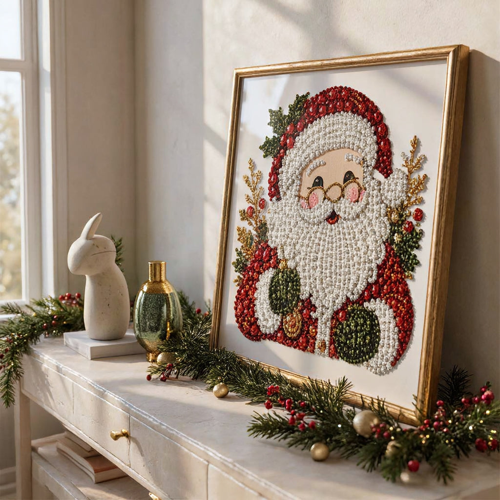 Yulecraft - Weihnachtliches Perlen-Diamantbild zum Selbermachen