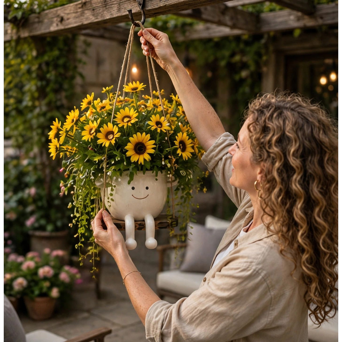 Plantwing - Schaukelnder Pflanzenhalter für Innenräume