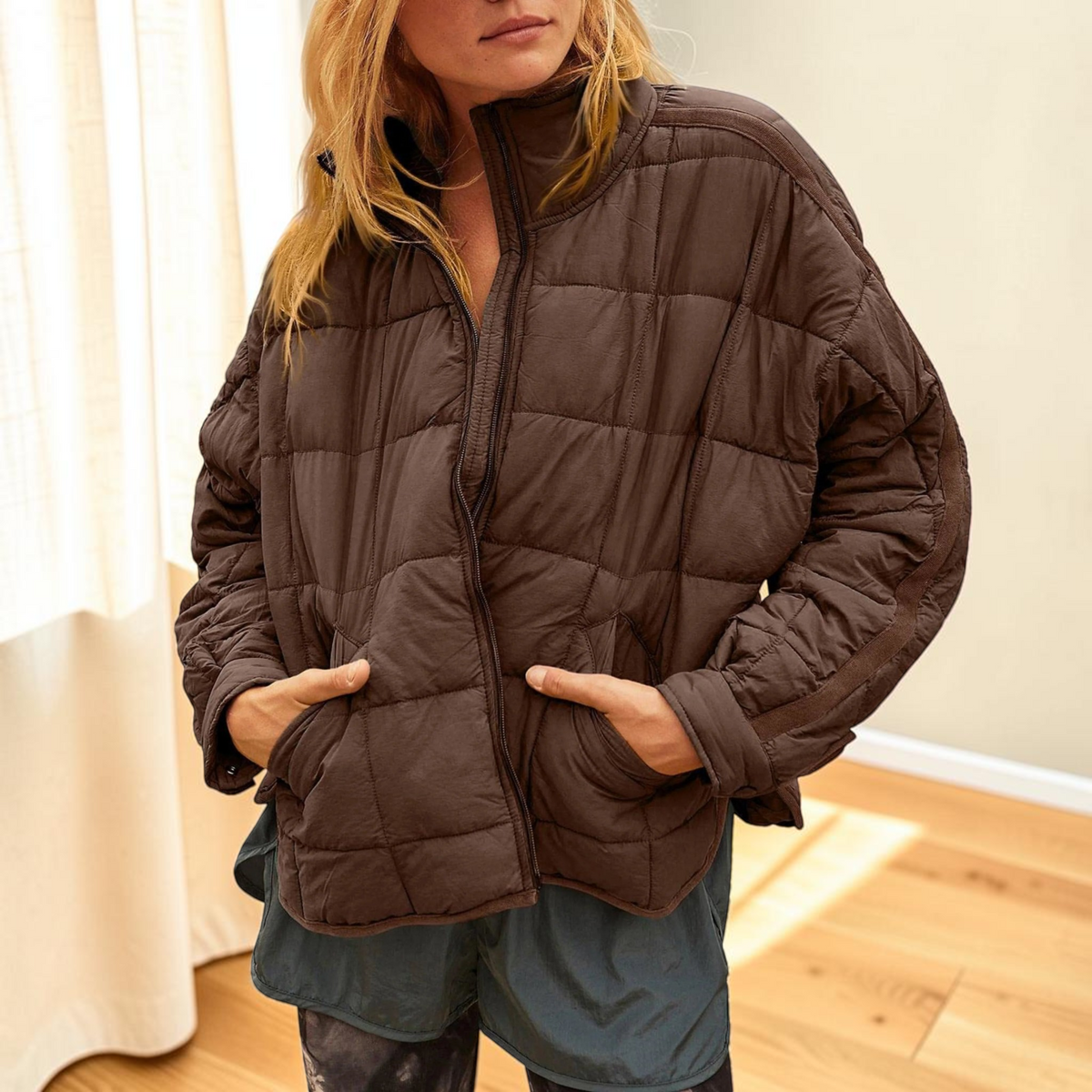 Pufflyn - Gemütliche Steppjacke mit hohem Kragen