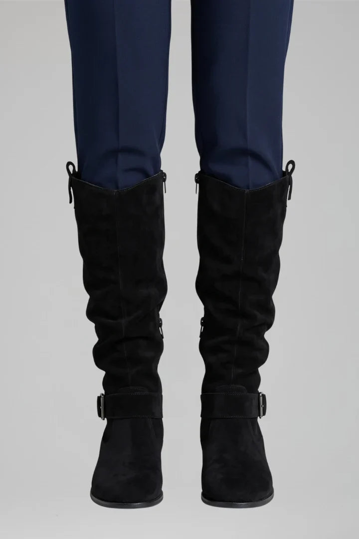 Buckelle - Hochschaftstiefel Damen mit Seitlicher Reißverschluss