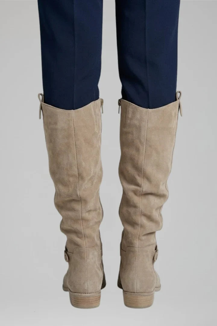 Buckelle - Hochschaftstiefel Damen mit Seitlicher Reißverschluss