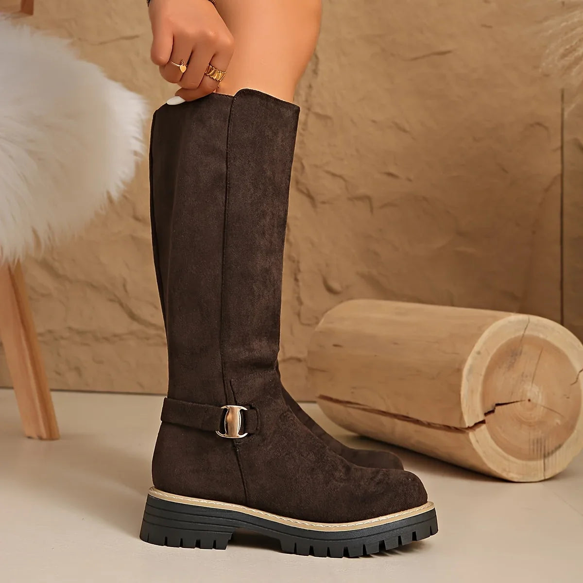 Zipwell - Damenstiefel mit Plateauabsatz und Reißverschluss