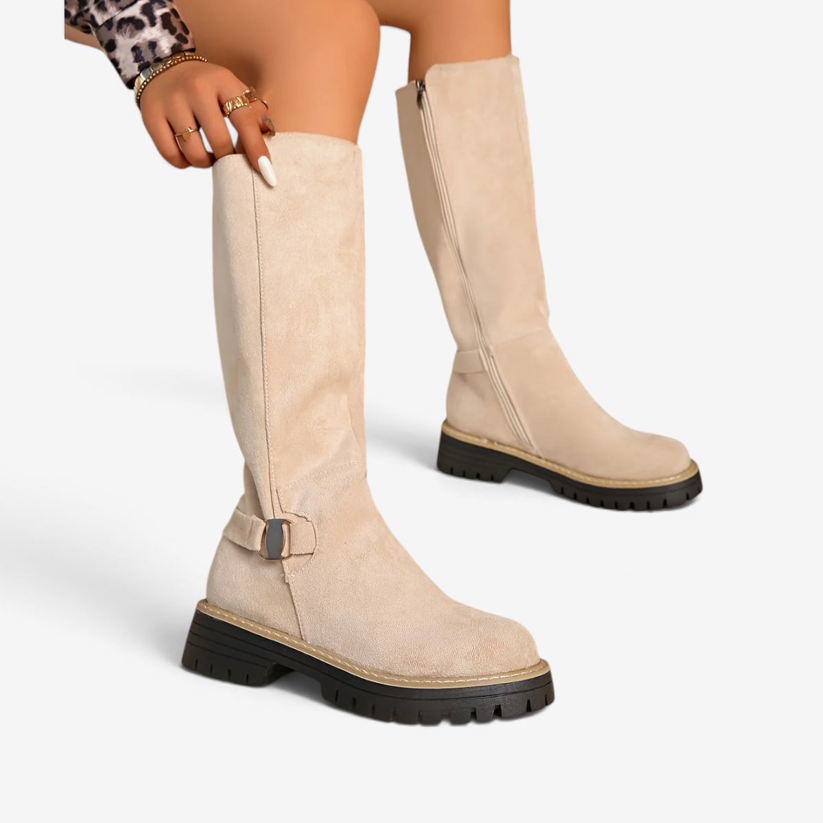 Zipwell - Damenstiefel mit Plateauabsatz und Reißverschluss