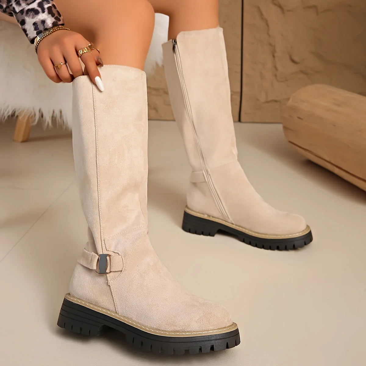 Zipwell - Damenstiefel mit Plateauabsatz und Reißverschluss