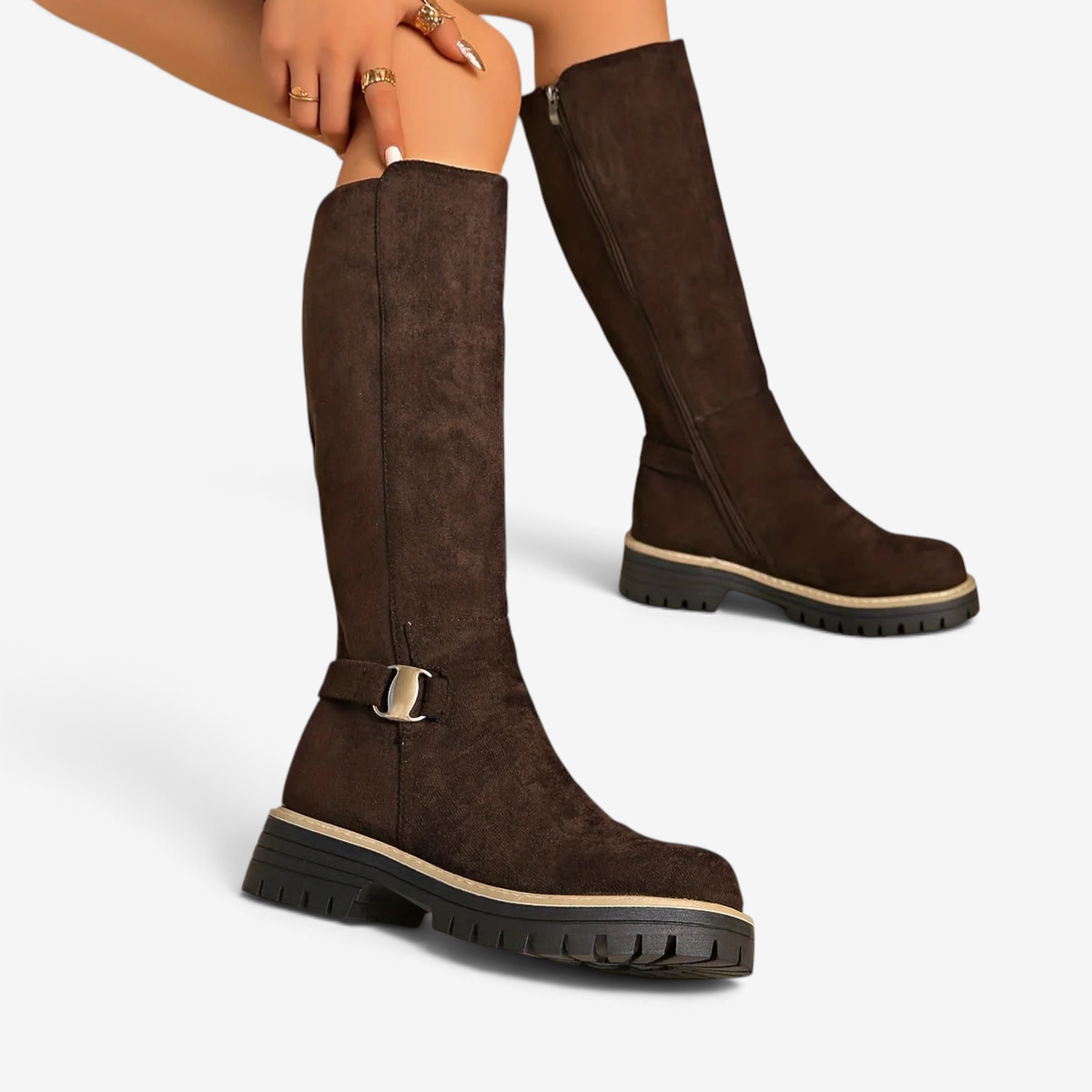 Zipwell - Damenstiefel mit Plateauabsatz und Reißverschluss