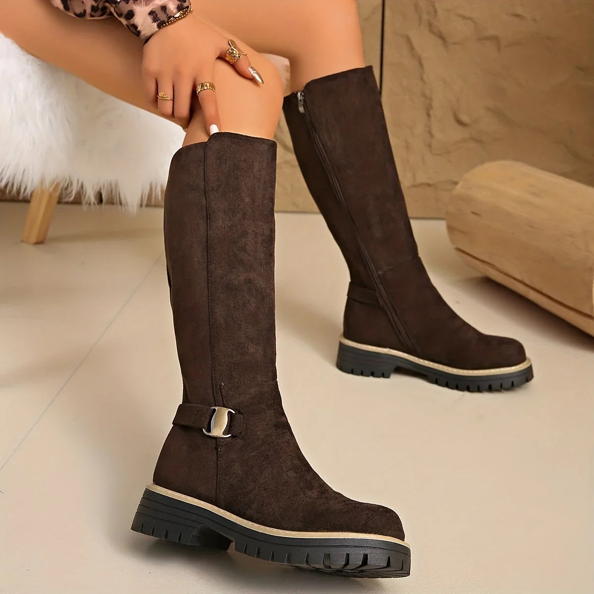 Zipwell - Damenstiefel mit Plateauabsatz und Reißverschluss
